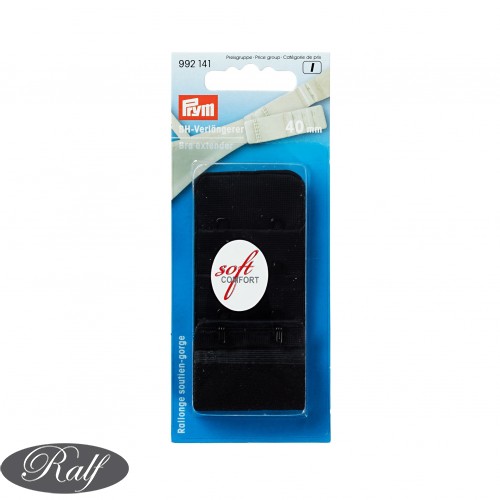 Prelungitor sutien, mos & baba 3x2, negru, 40 mm - Prym 992141